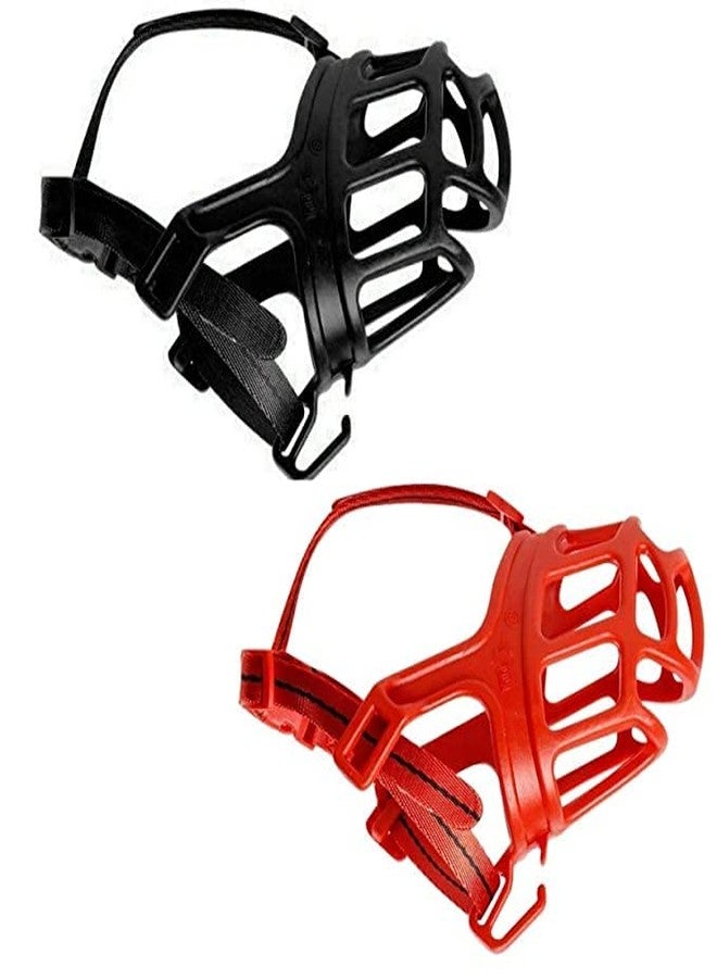 Pups&Pets Breathable Basket Muzzles - Barking and Chewing Safety Guard for Aggressive Dogs (Color As Per Available) - Large - Image 1